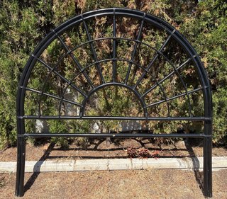 Cabecero mimbre negro 135cm