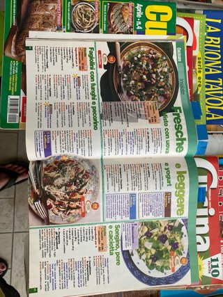 Riviste illustrate cucina italiana e non