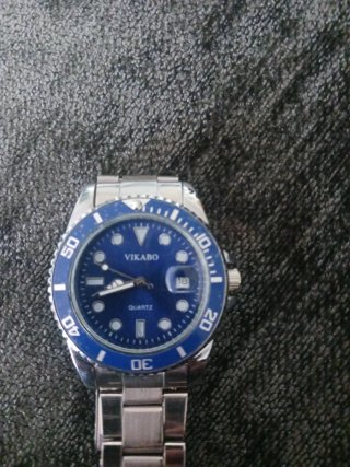 Reloj Vikabo Azul y Plateado