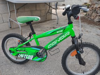 Bicicleta infantil verde llanta 16