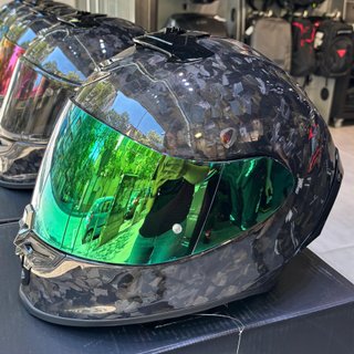 Casco Scorpion Exo-R1 Carbon Onyx Pantalla Espejo