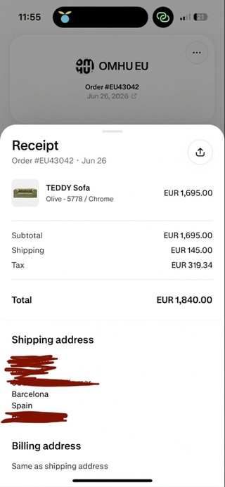 Sofá Cama Omhu Corduroy Oliva Nuevo