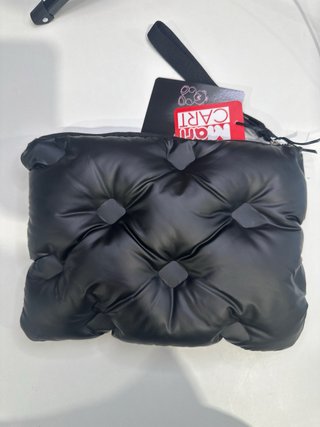 Pochette Royal Bubble nera trapuntata