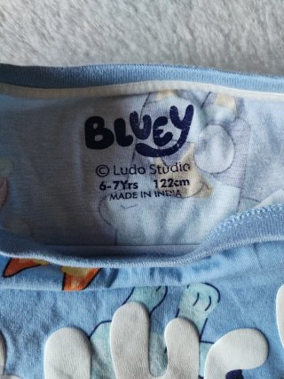 Conjunto Bluey infantil azul