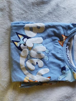 Conjunto Bluey infantil azul
