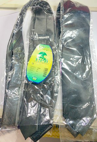 Corbata Monza Negra pack de 2