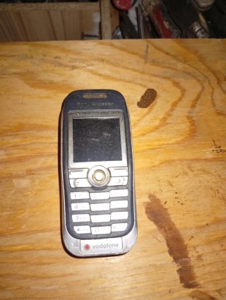 Teléfono Móvil Antiguo Naranja/Negro