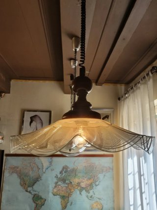 Lampada soffitto vintage vetro Murano anni '70
