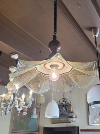 Lampada soffitto vintage vetro Murano anni '70