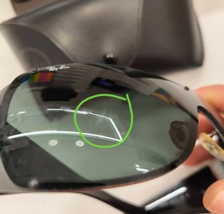 Gafas de sol Ray-Ban Pantalla Negro/Verde