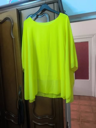 Blusa gasa con camiseta incluida