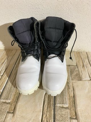 Timberland Stivali Neri e Bianchi Tg 41