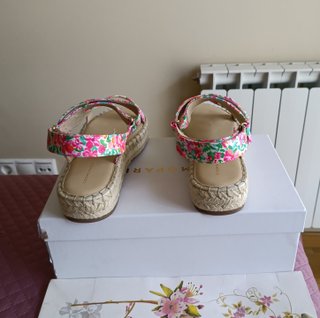 Sandalias plataforma Hijoane floral piel T39