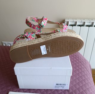Sandalias plataforma Hijoane floral piel T39