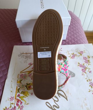 Sandalias plataforma Hijoane floral piel T39
