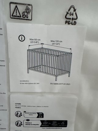 Colchón Cuna Bebé IKEA