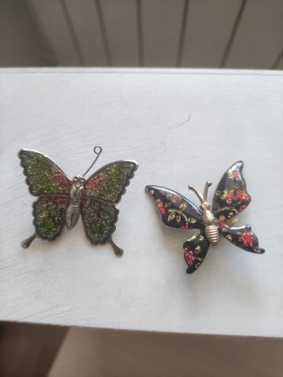 2 Broches Mariposa