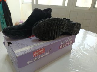 Botines Skechers Piel Negros Talla 39