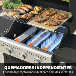 Barbacoa Gas 3 Quemadores 7.5 kW Termómetro