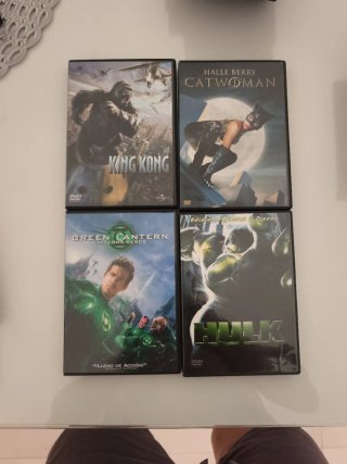 Lote 4 Películas DVD: King Kong, Catwoman, Hulk, G