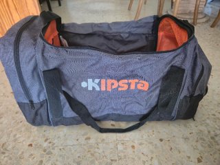 Bolsa Deporte 85L Kipsta Naranja Negra