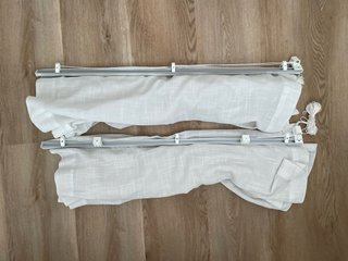 2 Estor blanco de 90x240 cm