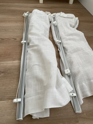 2 Estor blanco de 90x240 cm