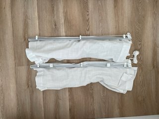 2 Estor blanco de 90x240 cm