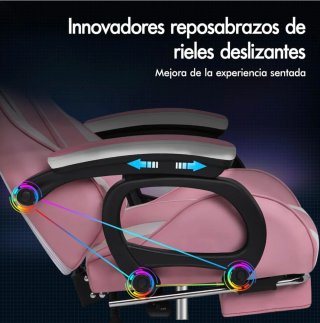 Silla Ergonómica Escritorio Rosa