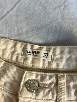 Shorts vaqueros beige Pull&Bear