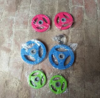 Discos de pesas gym (varios colores)