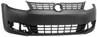 Paragolpes Delantero (Negro) Con Agujeros Antinieblas (Modelo Van Komby) para Volkswagen CADDY III 2010