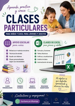 Clases Personalizadas: Apoyo Escolar y  Microsoft