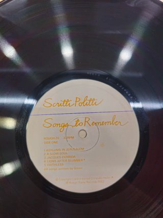 Vinilo Scritti Politti Songs to Remember