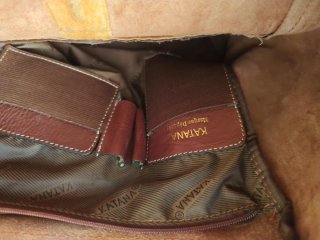 Bolso Katana Piel Marrón 35x35x20