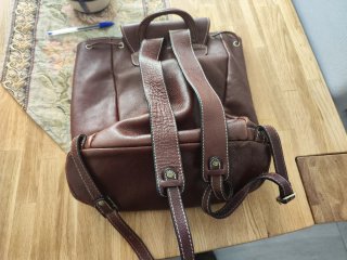 Bolso Katana Piel Marrón 35x35x20