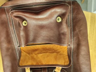Bolso Katana Piel Marrón 35x35x20