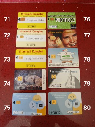 Schede telefoniche Spagna 500 Ptas Cabitel