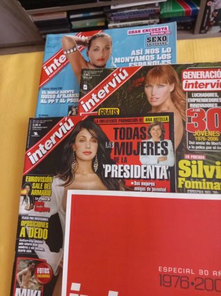 Lote Interviú, regalo cartas y DVD.