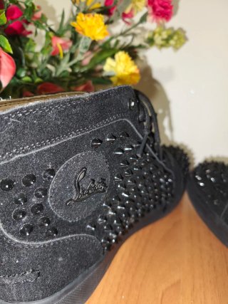 Scarpe Christian Louboutin Spike Nere Taglia 44