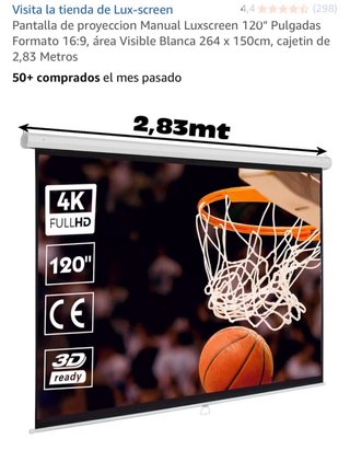 Proyector Yaber Portátil 4K Full HD + PANTALLA 2,8