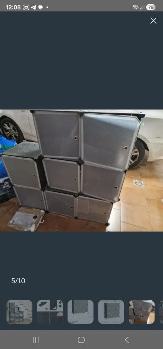 Mueble Modular 8 Cubos Zapatero Plástico