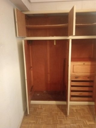 Regalo Armario empotrado madera y cristal