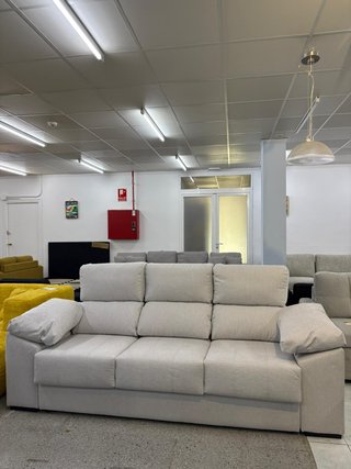 Sofá 3 plazas gris claro - hacemos envíos!