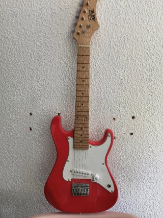 Guitarra Eléctrica Scott Sound Roja para niños