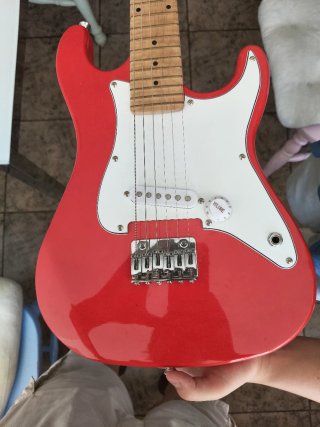 Guitarra Eléctrica Scott Sound Roja para niños