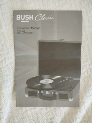Tocadiscos BUSH CLASSIC KTS-601 Negro