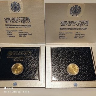 Carteras Vaticano 2022 Madre Teresa+Papa PabloVI