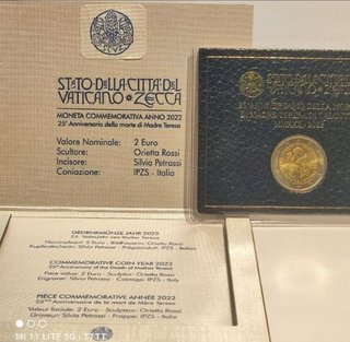 Carteras Vaticano 2022 Madre Teresa+Papa PabloVI
