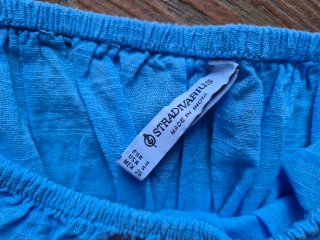 Top Stradivarius azul talla S